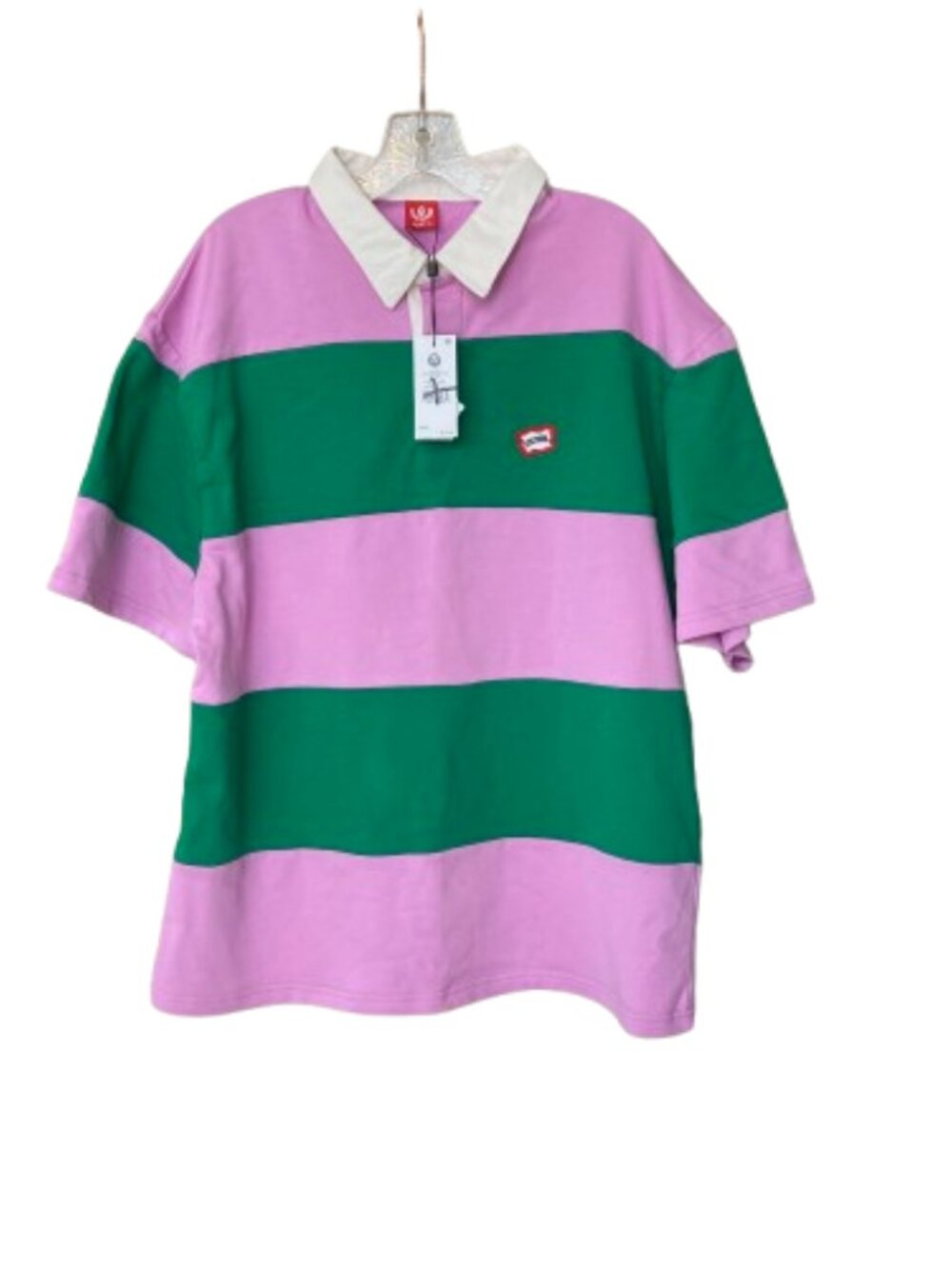 Billionaire Boys Club ICE CREAM Boulder Colorblock Polo Shirt Mens XL Orchid NWT